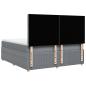 Preview: Boxspringbett mit Matratze Hellgrau 180x200 cm Stoff