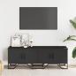 Preview: TV-Schrank Schwarz 122x34x41 cm Holzwerkstoff