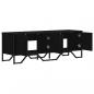 Preview: TV-Schrank Schwarz 122x34x41 cm Holzwerkstoff