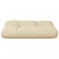 Preview: Palettenkissen Beige 50x40x12 cm Stoff