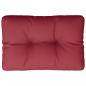 Preview: Palettenkissen Weinrot 50x40x12 cm Stoff
