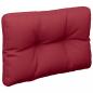 Preview: Palettenkissen Weinrot 50x40x12 cm Stoff