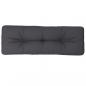 Preview: Palettenkissen Anthrazit 120x40x12 cm Stoff