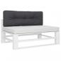 Preview: Palettenkissen Anthrazit 120x40x12 cm Stoff
