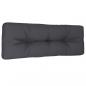 Preview: Palettenkissen Anthrazit 120x40x12 cm Stoff