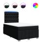 Preview: Boxspringbett mit Matratze Schwarz 120x200 cm Stoff