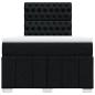 Preview: Boxspringbett mit Matratze Schwarz 120x200 cm Stoff