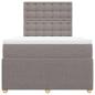 Preview: Boxspringbett mit Matratze Taupe 120x200 cm Stoff