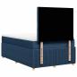 Preview: Boxspringbett mit Matratze Blau 120x200 cm Stoff