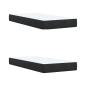 Preview: Boxspringbett mit Matratze Schwarz 200x200 cm Samt