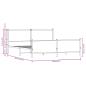 Preview: Metallbett ohne Matratze Braun Eichen-Optik 193x203 cm