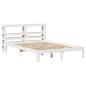 Preview: Bettgestell mit Kopfteil ohne Matratze Weiß 140x190 cm