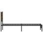 Preview: Metallbett ohne Matratze Räuchereiche 75x190 cm