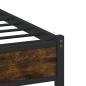 Preview: Metallbett ohne Matratze Räuchereiche 107x203 cm
