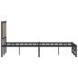 Preview: Metallbett ohne Matratze Sonoma-Eiche 140x190 cm