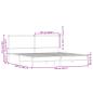 Preview: Metallbett ohne Matratze Sonoma-Eiche 160x200 cm