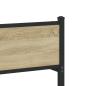 Preview: Metallbett ohne Matratze Sonoma-Eiche 100x200 cm