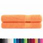 Preview: Premium-Saunatücher SOLUND 2 Stk. Orange 80x200 cm 600 g/m²