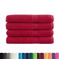 Preview: Premium-Handtücher SOLUND 4 Stk. Rot 100x200 cm 600 g/m²