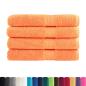 Preview: Premium-Handtücher SOLUND 4 Stk. Orange 100x200 cm 600 g/m²