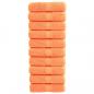 Preview: ARDEBO.de - Premium-Seiftücher SOLUND 10 Stk. Orange 30x30 cm 600 g/m²