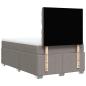 Preview: Boxspringbett mit Matratze Taupe 120x200 cm Stoff