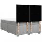 Preview: Boxspringbett mit Matratze Hellgrau 160x200 cm Stoff