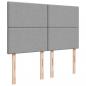 Preview: Boxspringbett mit Matratze Hellgrau 160x200 cm Stoff