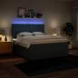 Preview: Boxspringbett mit Matratze Blau 180x200 cm Stoff