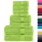 Preview: 8 tlg. Premium-Handtuch-Set SOLUND Apfelgrün 600 g/m²