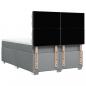 Preview: Boxspringbett mit Matratze Hellgrau 140x200 cm Stoff