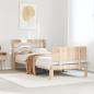 Preview: ARDEBO.de - Bettgestell mit Kopfteil ohne Matratze 100x200 cm