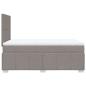 Preview: Boxspringbett mit Matratze Taupe 120x200 cm Stoff