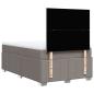Preview: Boxspringbett mit Matratze Taupe 120x200 cm Stoff