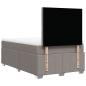 Preview: Boxspringbett mit Matratze Taupe 120x200 cm Stoff