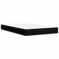 Preview: Boxspringbett mit Matratze Schwarz 120x190 cm Stoff