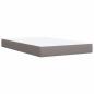 Preview: Boxspringbett mit Matratze Taupe 120x190 cm Stoff