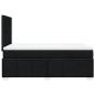 Preview: Boxspringbett mit Matratze Schwarz 120x200 cm Stoff
