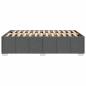 Preview: Bettgestell ohne Matratze Dunkelgrau 120x200 cm Stoff