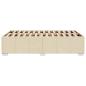 Preview: ARDEBO.de - Bettgestell ohne Matratze Creme 120x200 cm Stoff