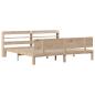 Preview: Bettgestell mit Kopfteil ohne Matratze 200x200 cm