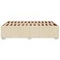 Preview: Bettgestell ohne Matratze Creme 160x200 cm Stoff