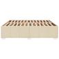 Preview: Bettgestell ohne Matratze Creme 180x200 cm Stoff