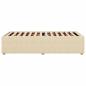 Preview: Bettgestell Creme 80x200 cm Stoff
