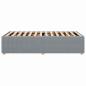 Preview: Bettgestell ohne Matratze Hellgrau 80x200 cm Stoff