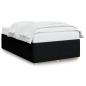 Preview: Bettgestell Schwarz 120x190 cm Stoff