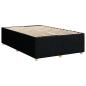 Preview: Bettgestell Schwarz 120x190 cm Stoff