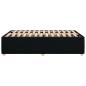 Preview: Bettgestell Schwarz 120x190 cm Stoff