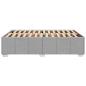 Preview: ARDEBO.de - Bettgestell ohne Matratze Hellgrau 140x190 cm Stoff