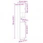 Preview: Badezimmerschrank Sonoma-Eiche 32x25,5x190 cm Holzwerkstoff